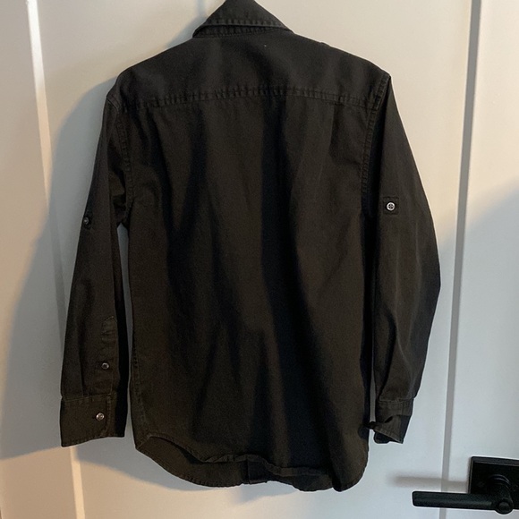 Crewcuts Camp Shirt Gray Like New Size 6/7 - Picture 5 of 6